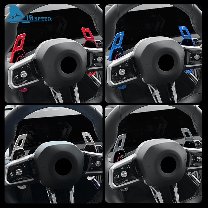 Car Steering Wheel Shift Paddle Shifter for BMW X3 G45 2025 X1 U11 -2025 5 Series G60 2024 2025 Interior Trim Sticker