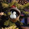 Animal Christmas Ornaments 2D Flat Acrylic Seasonal Decoration Hangable Holiday Decorations For Xmas Tree Hanging Pendant Decor