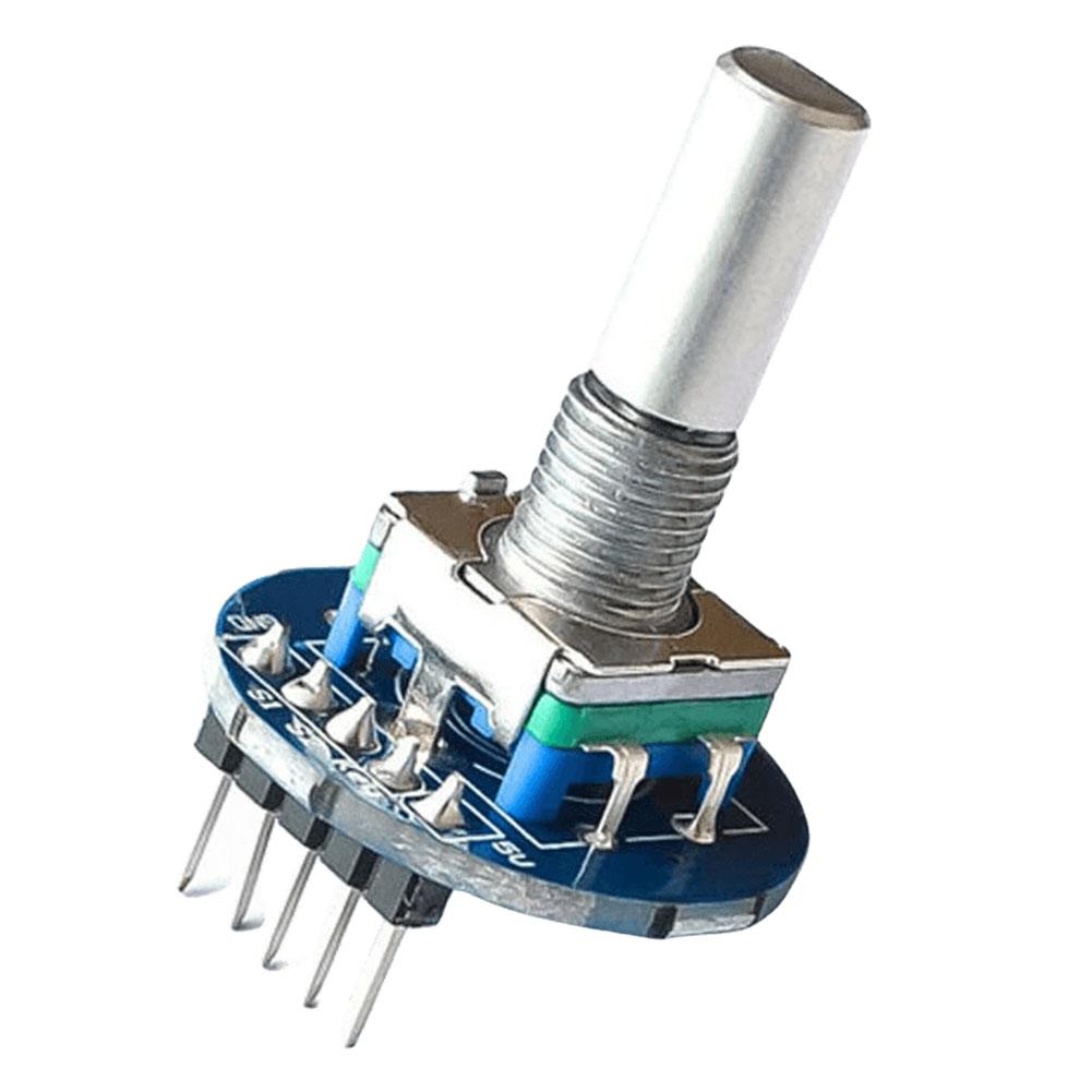 Rotary Encoder Round Knob Module 5V Digital Potentiometer Rotary Knob Cap High Precision for Car Audio Electronic Device
