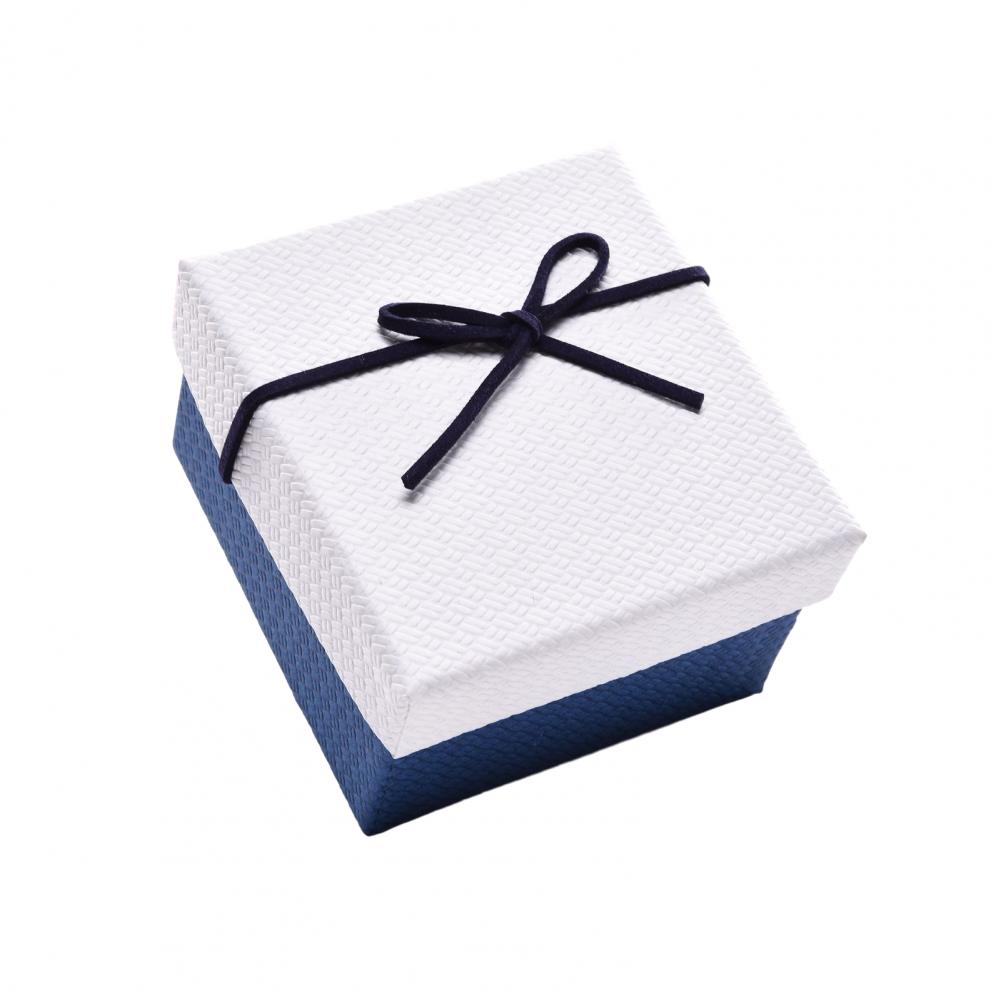 Rectangle Gift Box with Ribbon Bow Cushion Bridesmaid Wedding Birthday Present Wrapping Box with Lid Jewelry Packaging Box