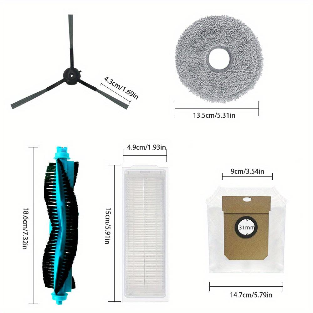 Roller Side Brush for Cecotec Conga 11090 Spin Revolution Replacement Accessories Parts Hepa Filter Mop Cloth Rag Accesorios