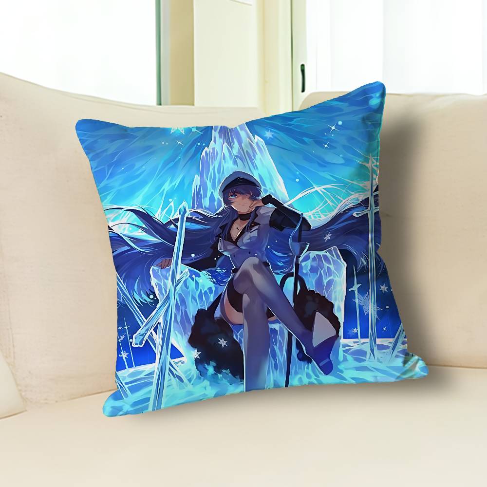 Cool E-Esdeath Kill Anime Berühmtheit Merchandise All-Match Bedruckter Kissenbezug Sofa Auto Büro Zimmer Dekoration Schutz