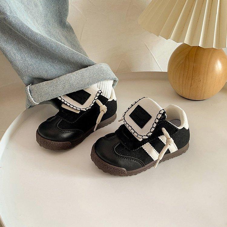 Korean version of retro classmates children's sports shoes 2025 spring new boys board shoes girls baby moral training shoes
