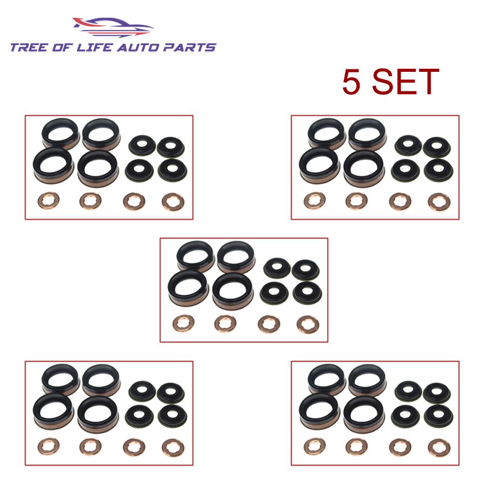 1/2/5/10 Fuel Injector Nozzle Seal Repair Kit For Mazda UN BT-50 Ford Ranger PJ PK 2.5L 3.0L WE0110508B WE01-13-R79B WE01-13-H51
