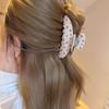 Koreanischer Eleganter Kürbisbogen Polka Dot Haarspange - Groß, Cremige Texturierte Hochsteckfrisur-Accessoire