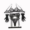 Hot-selling Embroidered Hollow-out Comfortable and Sexy Bra Set, Women's Underwear, Panties, Garter Belts, Gloves, Thin Style