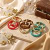 European Resin Beaded Bracelet Set: Gold-Plated & Elastic for Women, Internet Celebrity Style