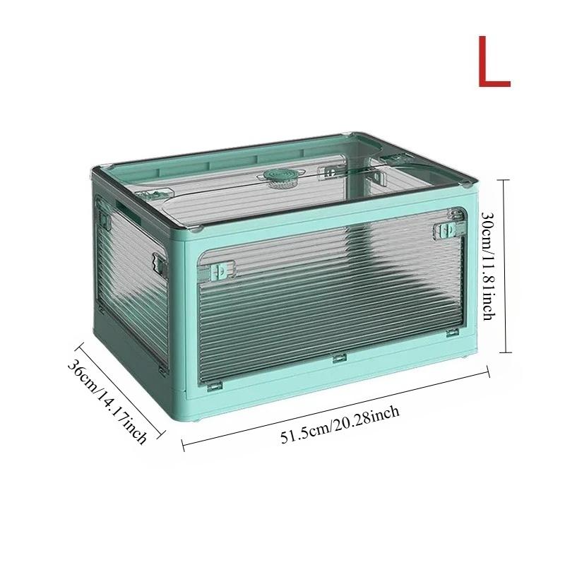 

1pc Foldable Storage Box with Lid, Large Capacity Organizer for Closet Clothes, Toys, Books, Car & Outdoor Camping