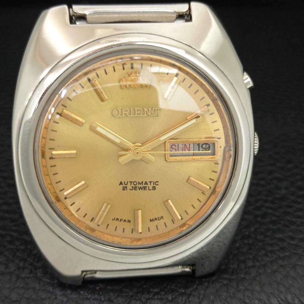 ORIENT AUTOMATIC 46941 VINTAGE JAPAN MENS ORIGINAL DIAL WATCH a704943-1