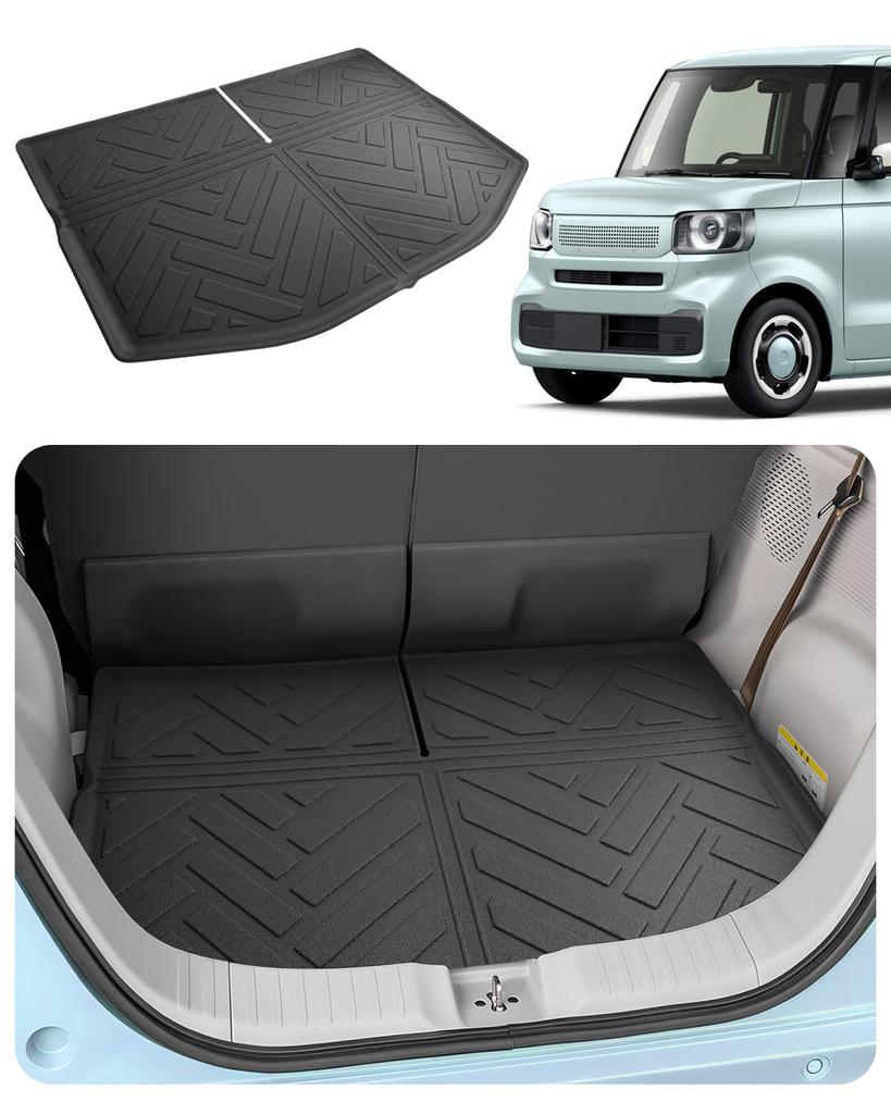 SKTU Luggage Mat for Foldable Trunk Waterproof Cargo Compartment Made of TPE Black N-BOX JF5/6, Mat, Mat, Material, Scratch-Resistant, Waterproof,