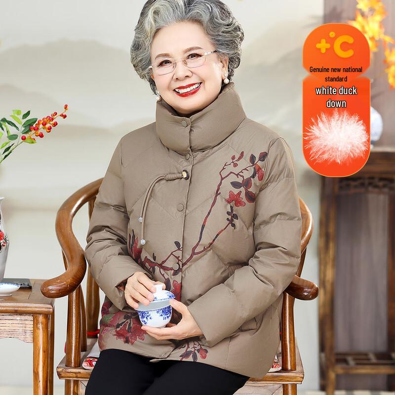 

Madam s Duck Down Winter Jacket for Elderly Women 3XL