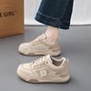 Fashion CRLAYDK Women's Classic Leather Sneakers Casual Tennis Breathable Skateboard Shoes Fashion Platform Walking Sports Trainers