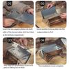 Stainless steel charcoal barbecue grill, outdoor camping charcoal grill, suitable for parties and beach picnics, portable