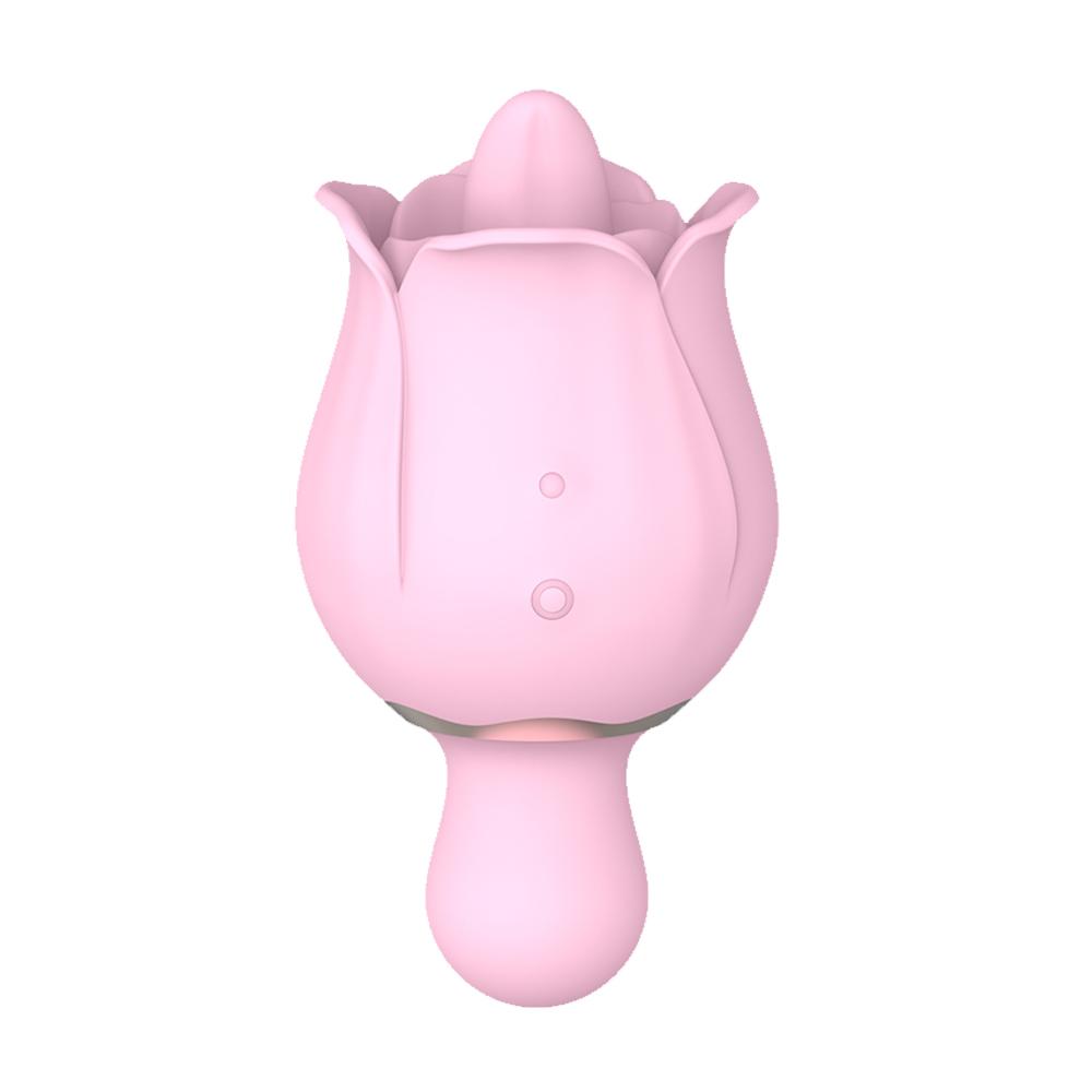 9Speed Sex Toys For Women Vibrators Adult Games Super Vibration Tongue Licking G-Spot Clitoral Stimulation Imitation Rose Design