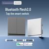 Smart Switch Panel Mesh2.0: Wireless Remote Four-way Dual Control, Pre-connected To Mijia App