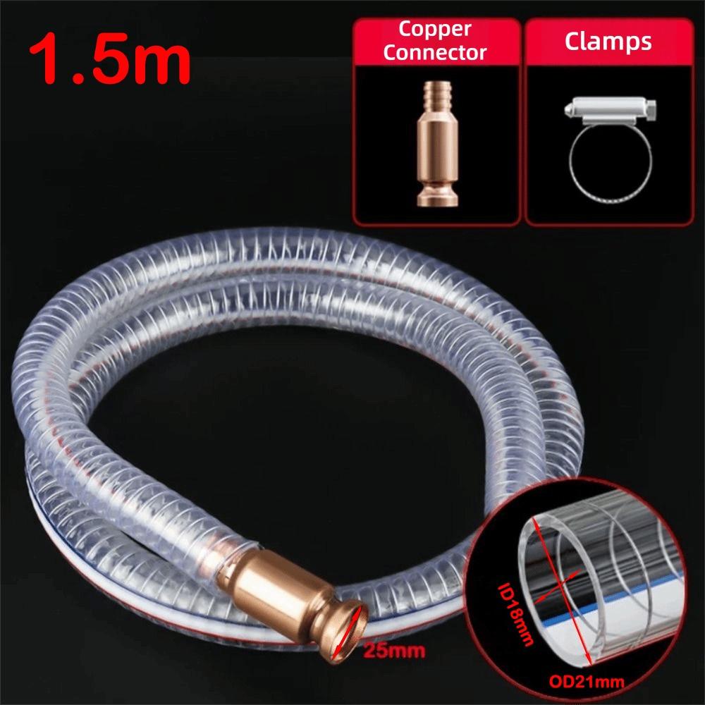 Metal Buckle Siphon Hose Heavy Duty Fuel Transfer Tube Jiggler Hose Jiggler Pump  Boats