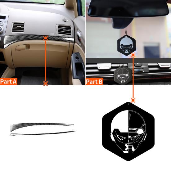 

Наклейка на отделку приборной панели, черная, проста в использовании, устойчива к разрыву