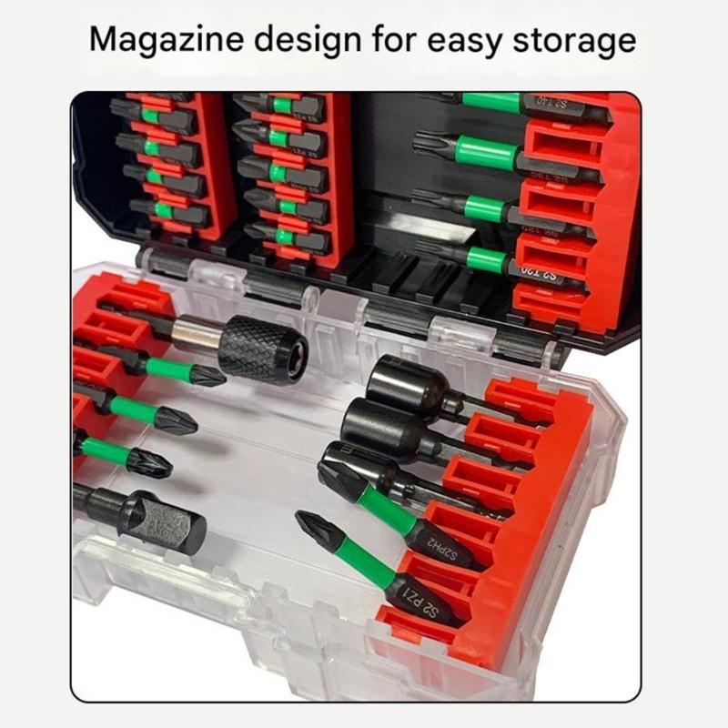 Rustproof 31Piece Magnetic Screwdriver Bit Set High Strength Steel Bits For Home Repair Car Maintenance And DIY Projects