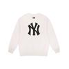 MLB New York Yankees Sweatshirts Unisex White Crew Neck Moderate Regular 31MTR1941-50I