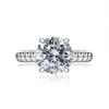 Tancise Jewelry 6.5 Carat Powder Zircon 10*10 Ring  Jewelry