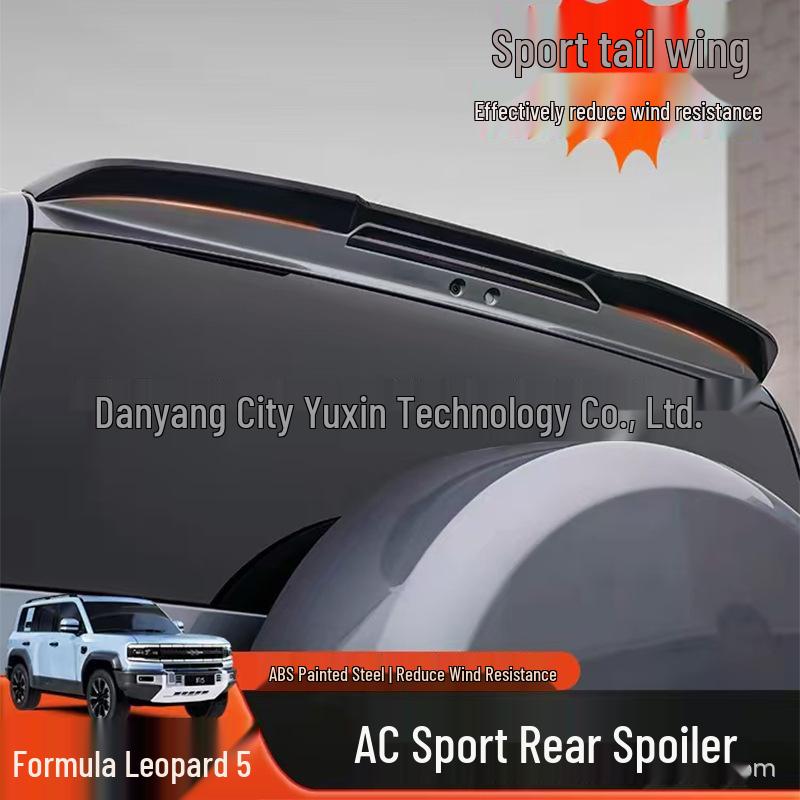 Compatible with Formula Leopard 5 rear wing, roof spoiler, aerodynamic wing, sport rear wing, top wing trim, and modification parts.