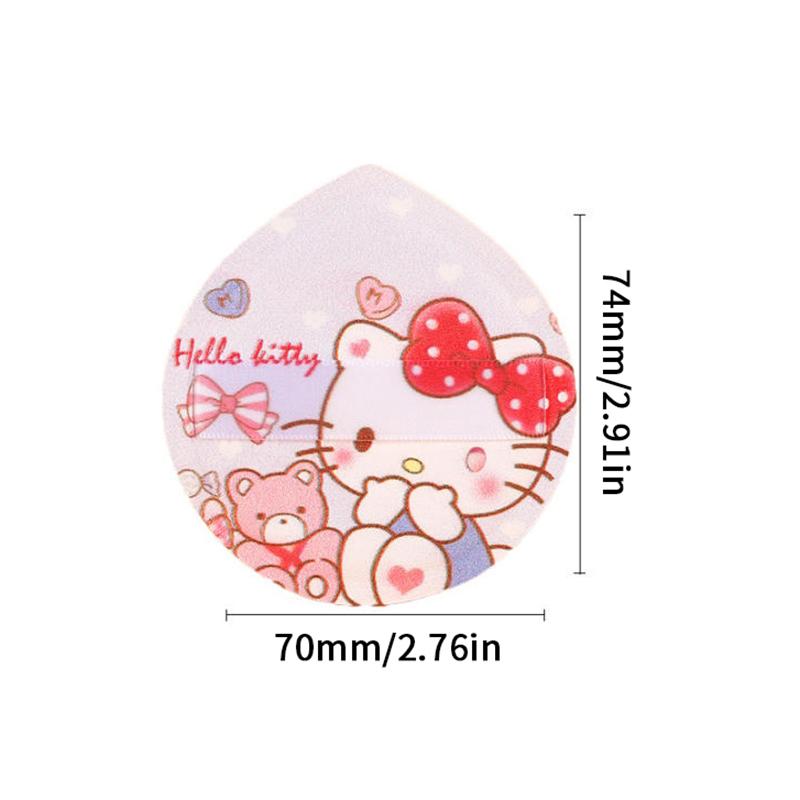 1/5Pcs Cute Kt Cat Soft Triangular Powder Puff Wet And Dry Dual-Use Concealer Makeup Cushion Sanrio Girls Beauty Makeup Tool