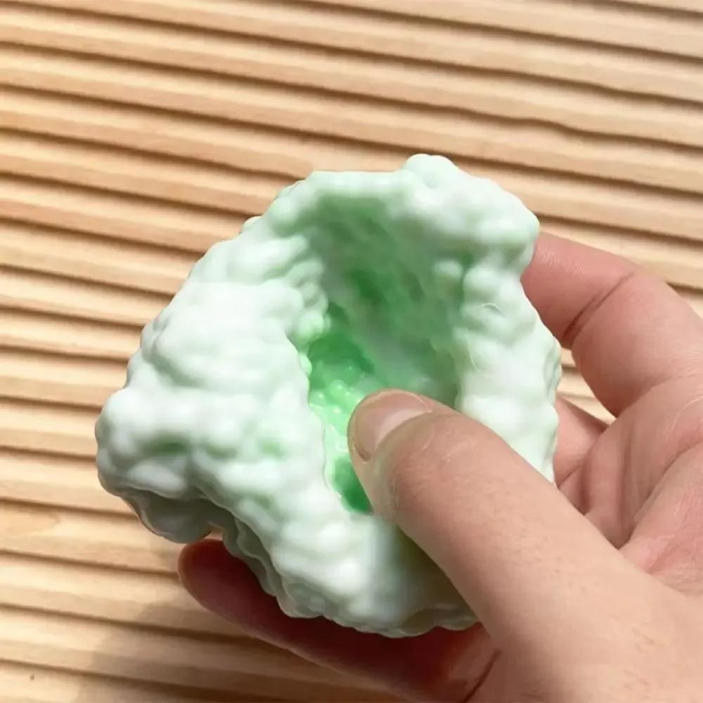 Super Soft Feel Squishy Table Toys Ultra-thin Ice Skin Stress Relieving Toy Stress Reliever Sticky Handmade Ball for Kids Teens
