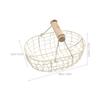 1Pcs Retro Style Storage Basket Iron Household Kitchen Organizer Decorative Fruit Bread Container Desktop Organizer for Home
