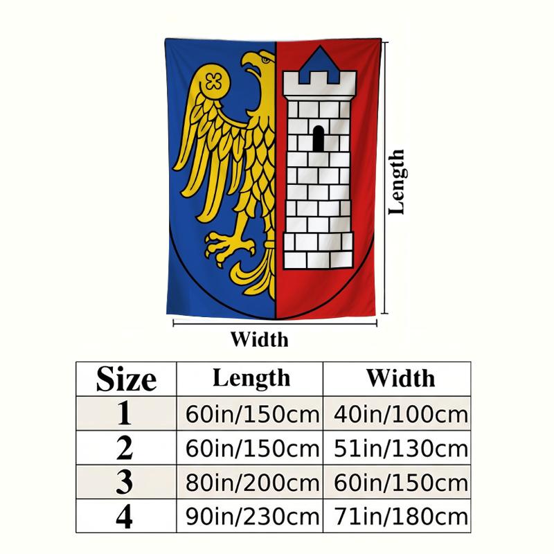 Piast Gliwice Wall Tapestry Aesthetic Wall Hanging Printed Fabric Blanket Decorative Tapestries For Bedroom Living Room Home Decor