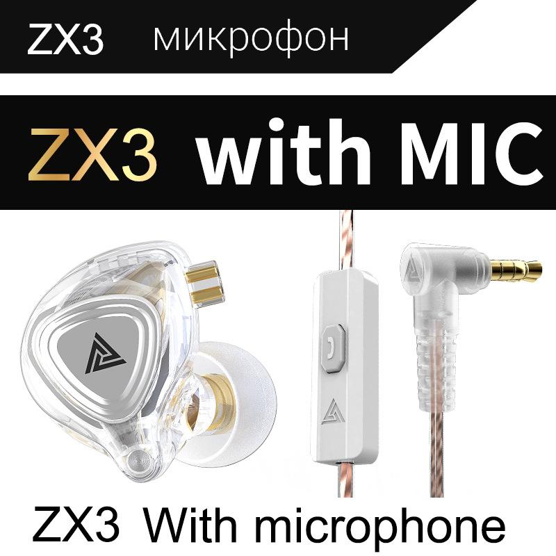 QKZ ZX3 Mobile Phone Headset, Cable with Wheat Headset Running Sports Headset