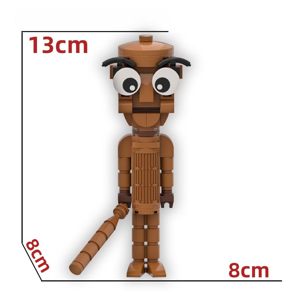 Shanhai Jing Tungtungtungsahur Tongtongtong Wooden Stick Figure Home Decoration Desktop Ornament