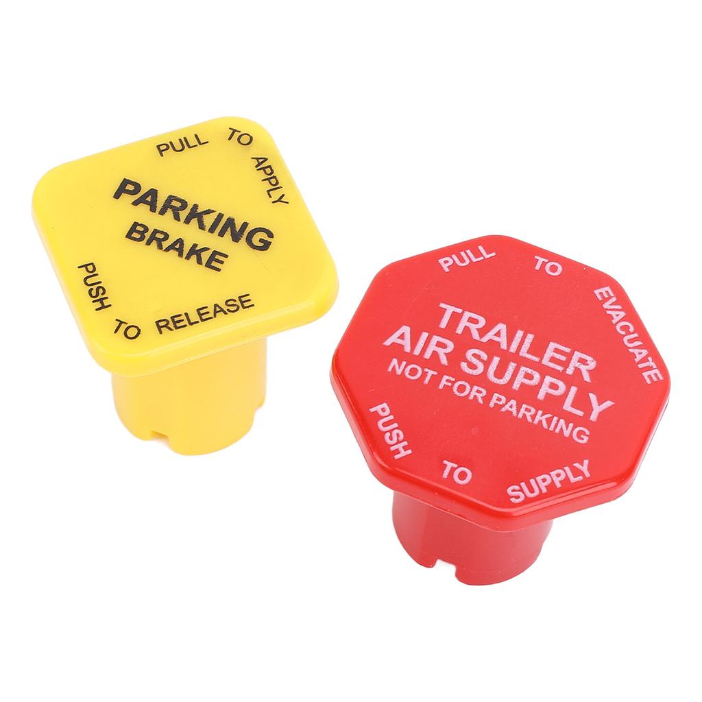 Parking and Air Brake Knobs 298818 Yellow Semi Truck Parking Brake Knobs Red Trailer Air Brake Knob Replacement For