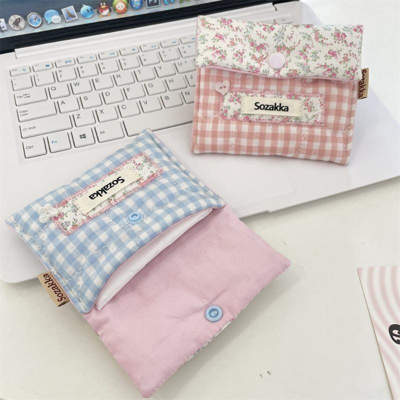 53242 High-value Sanitary Napkin Storage Bag Student Portable Small Fabric Aunt Bag Going Out Menstrual Bag