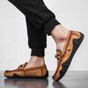 Brand Men Casual Leather Loafers Shoes Designer Slip On Boat Shoes Mens High Quality Daily Commute Casual Driving Shoes