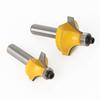 2-Piece Set Of 8-Handle Woodworking Rounded Corner Cutter Inverted R-Angle Milling Cutter Trimming Corner Milling Cutter R-Angle Cutter