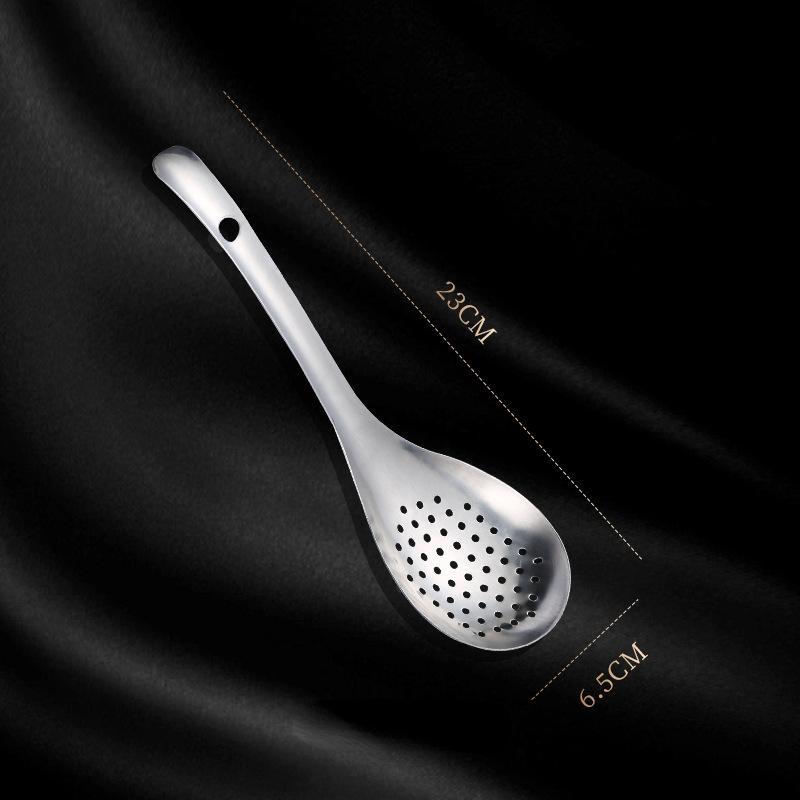 Scurtă din oțel inoxidabil Linguriță Scurătoare de bucătărie Linguriță Filtru Sită pentru alimente Scurătoare perforată cu skimmer