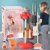 Cartoon Mini Kinder Reinigungszubehör Set - Simulationsbesen Wischmopp Eimer Werkzeuge Set, Hausarbeit Rollenspiel Spielhaus Spielzeug für Kinder