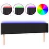 VidaXL Tête de Lit à LED Meuble de Chambre à Coucher Accessoire de Lit Double Tête de Cadre de Lit Intérieur Noir 3123064