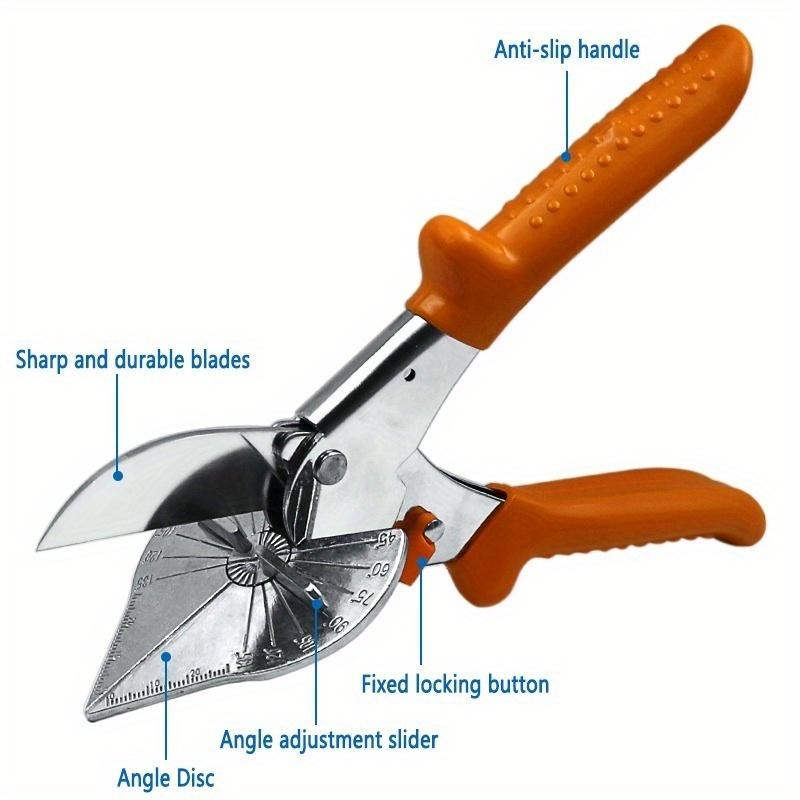 1pcs 45-135 degree PVC plastic multi angle scissors for wire duct hardware, manual wire duct scissors, multi-purpose