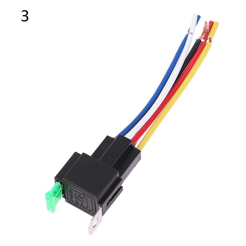 12V/24V Auto Relay with Fuse 30A SPDT NO/NC Changeover Relay 1.8W Coil Power 4-Pin 5-Pin Car Truck Van Relay Replacement Relays 5