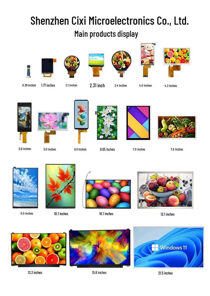 7" LCD Screen with 1024x600 Resolution, HX8282 Driver, RGB 50-Pin, Wide Temp Range for Security Access Control