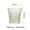 Light Luxury Gold-Trimmed Crystal Whiskey Glass