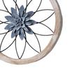 3 Pcs Farmhouse Wall Decor Wooden Rustic Flower Decoration Wall Art Ornament for Living Room Bedroom Dining Room