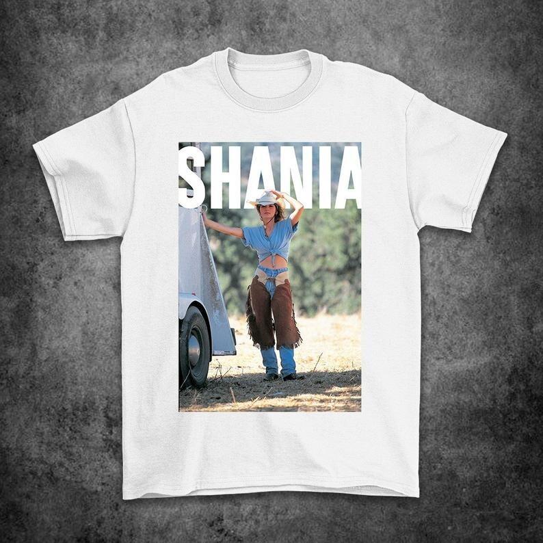 

Shania Twain Vintage Denim Cool White Full Size For Fans Tee Shirt Unisex T-Shirt XXXXL