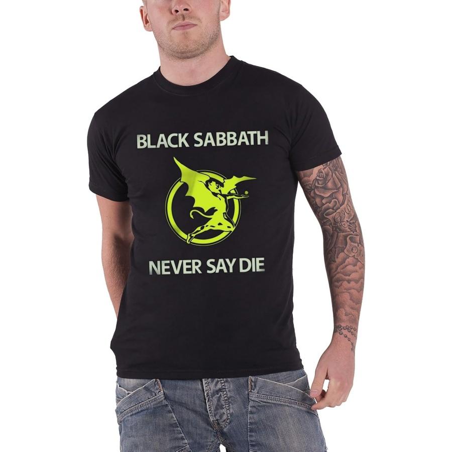 Black Sabbath Never Say Die официальная мужская футболка (S) S
