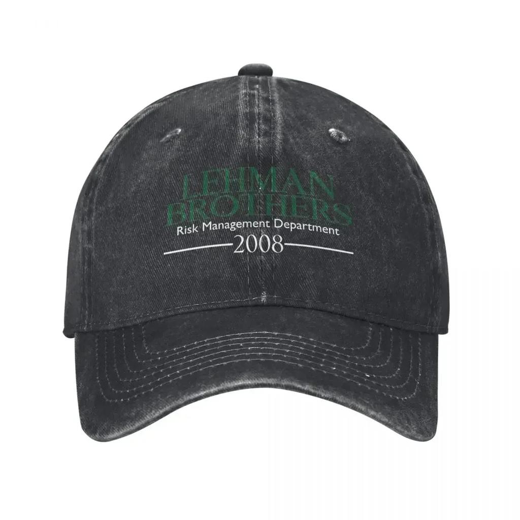 Vintage LehUnisex Brothers Risk UnisexageUnisext DepartUnisext Trucker Hat for Unisex Women Distressed Denim Casquette Dad Hat Outdoor Cap