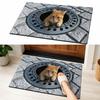 Water-absorbing Optical Illusion Doormat Non-slip Bedroom Door Rug Bathroom Carpet  Home Decor