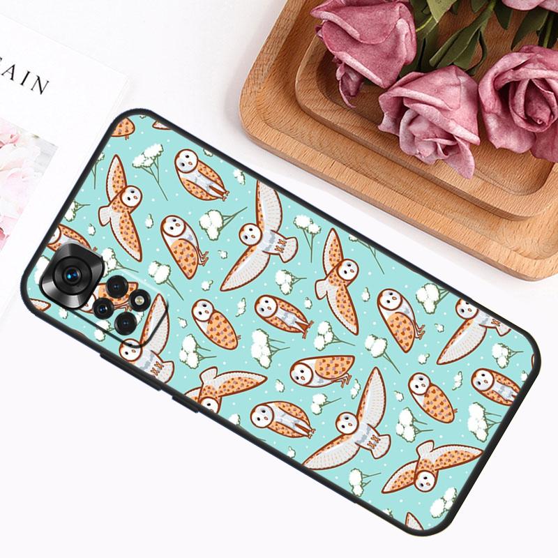 Cute Owls Case For Xiaomi Redmi Note 14 13 12 11 9 10 Pro 9S 10S 11S 12S Redmi 14C 13C 12C 10C Cover
