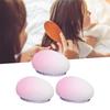 3Pcs Massage Detangling Comb Gradient Purple Wet and Dry Use Portable Egg Shaped Hair Brush for Hair Salons Beauty Salons Home