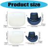 Cowboy Hat Silicone Candle Molds for Epoxy Resin Making Candle Soap Multunction Silicone Mould Temperature Resistant
